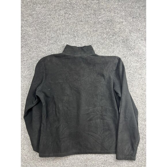 North Face Sweater Womens Large Black TKA 100 Fleece Quarter Zip Pullover - Picture 9 of 9